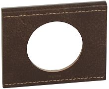 Рамка универсальная Legrand Celiane Corian 1-м. кожа текстура картинка